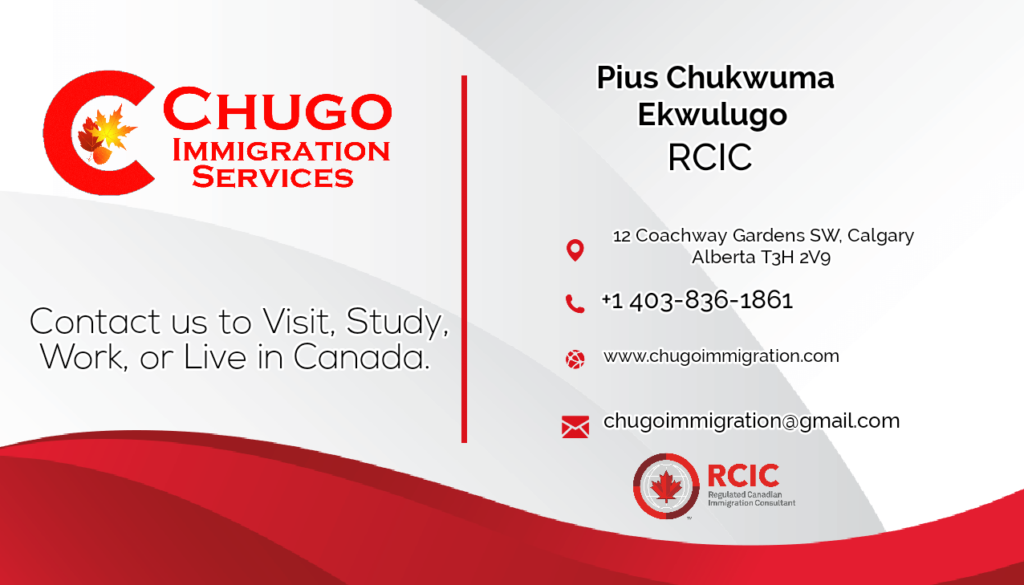About Chugo Immigration Services-Business Card